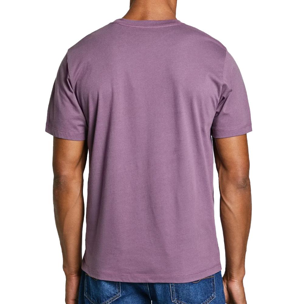 T-shirt Violet Homme Pepe jeans Eggo SEB vue 2
