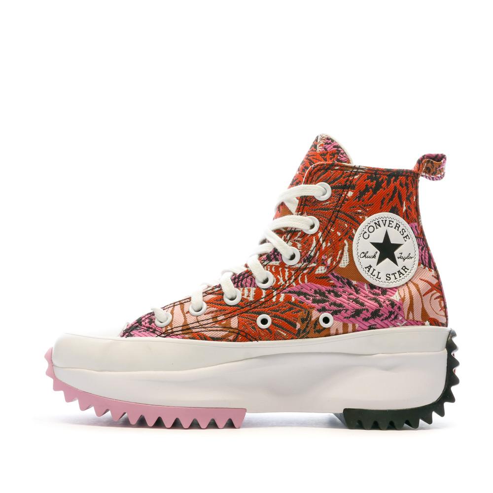Baskets Rose/Rouge Femme Converse Run Star Hike pas cher