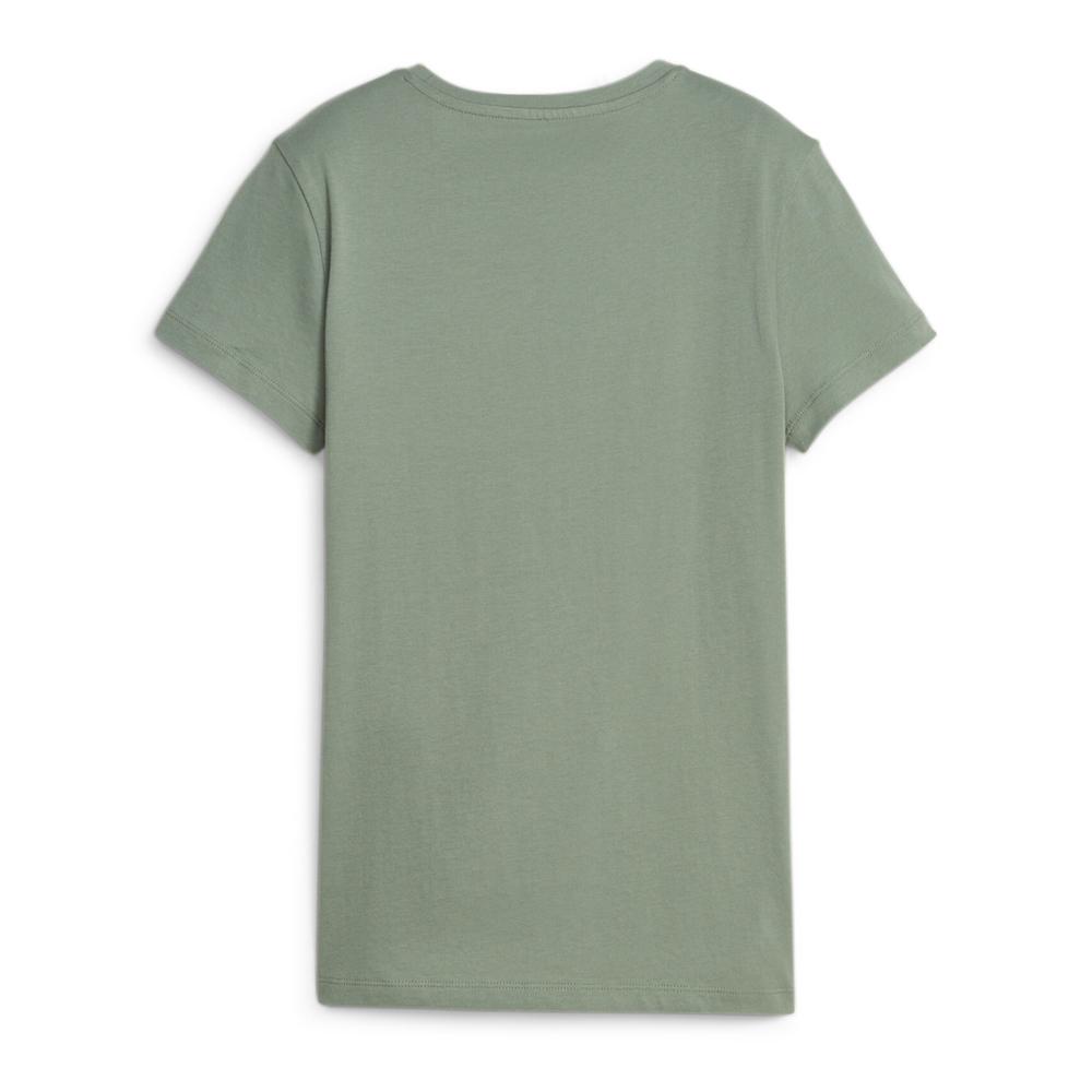 T-shirt Kaki Femme Puma Ess+ Embroid vue 2