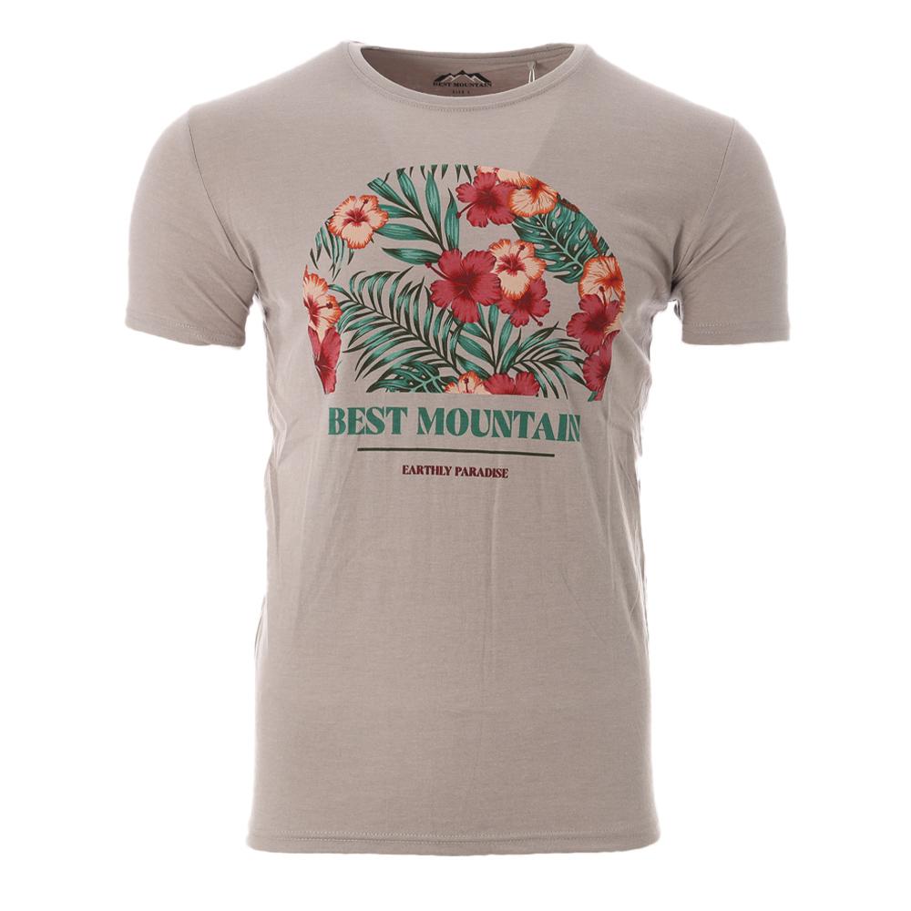 T-shirt Gris Homme Best Mountain 1006 pas cher