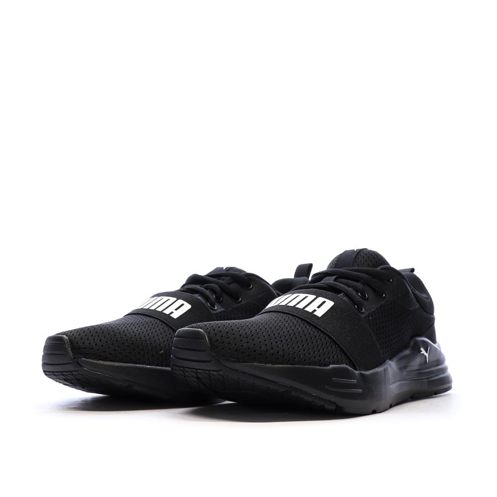 Baskets Noires Garçon Puma Wired Run vue 6