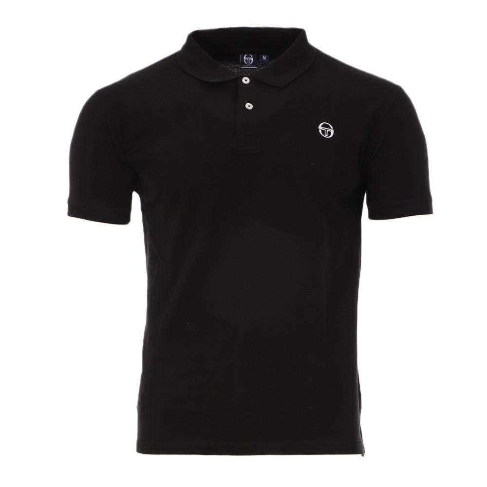 Polo Noir Homme Sergio Tacchini Iconic pas cher