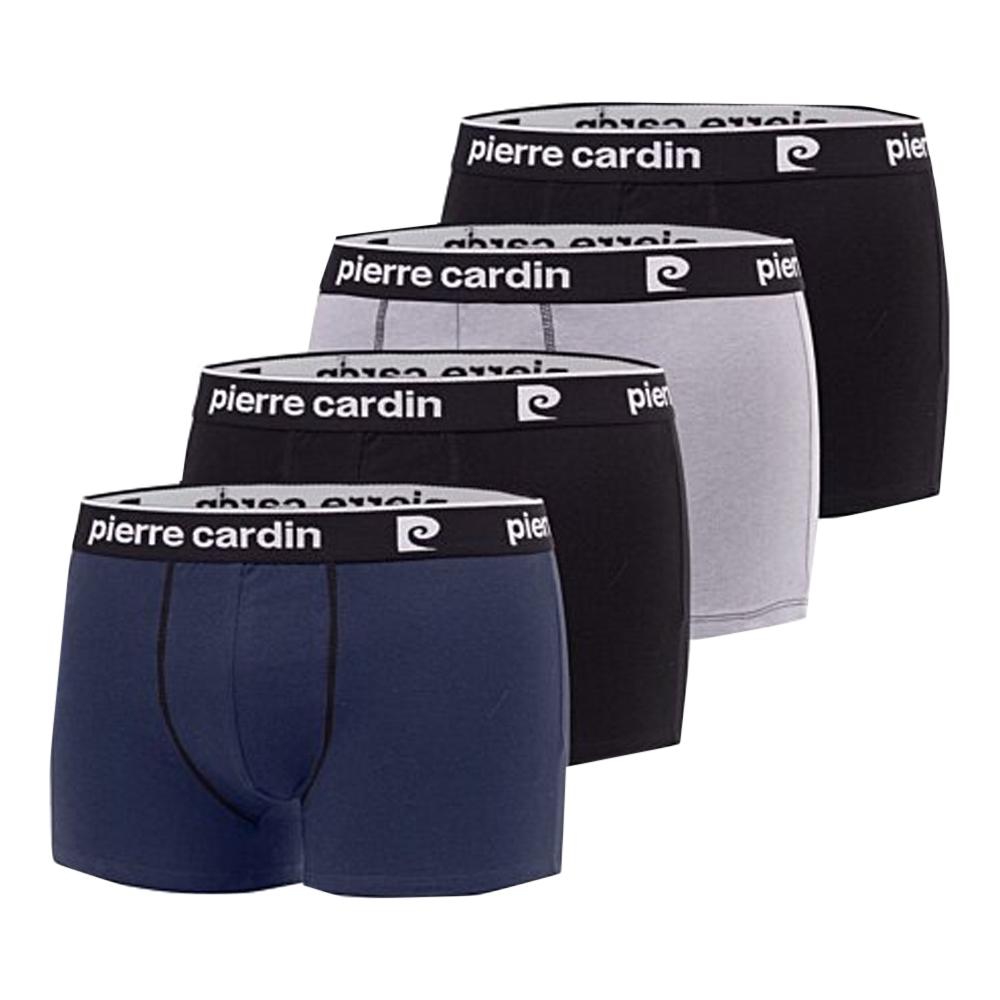 X4 Boxers Noir/Marine/Gris Pierre Cardin Ssvet pas cher