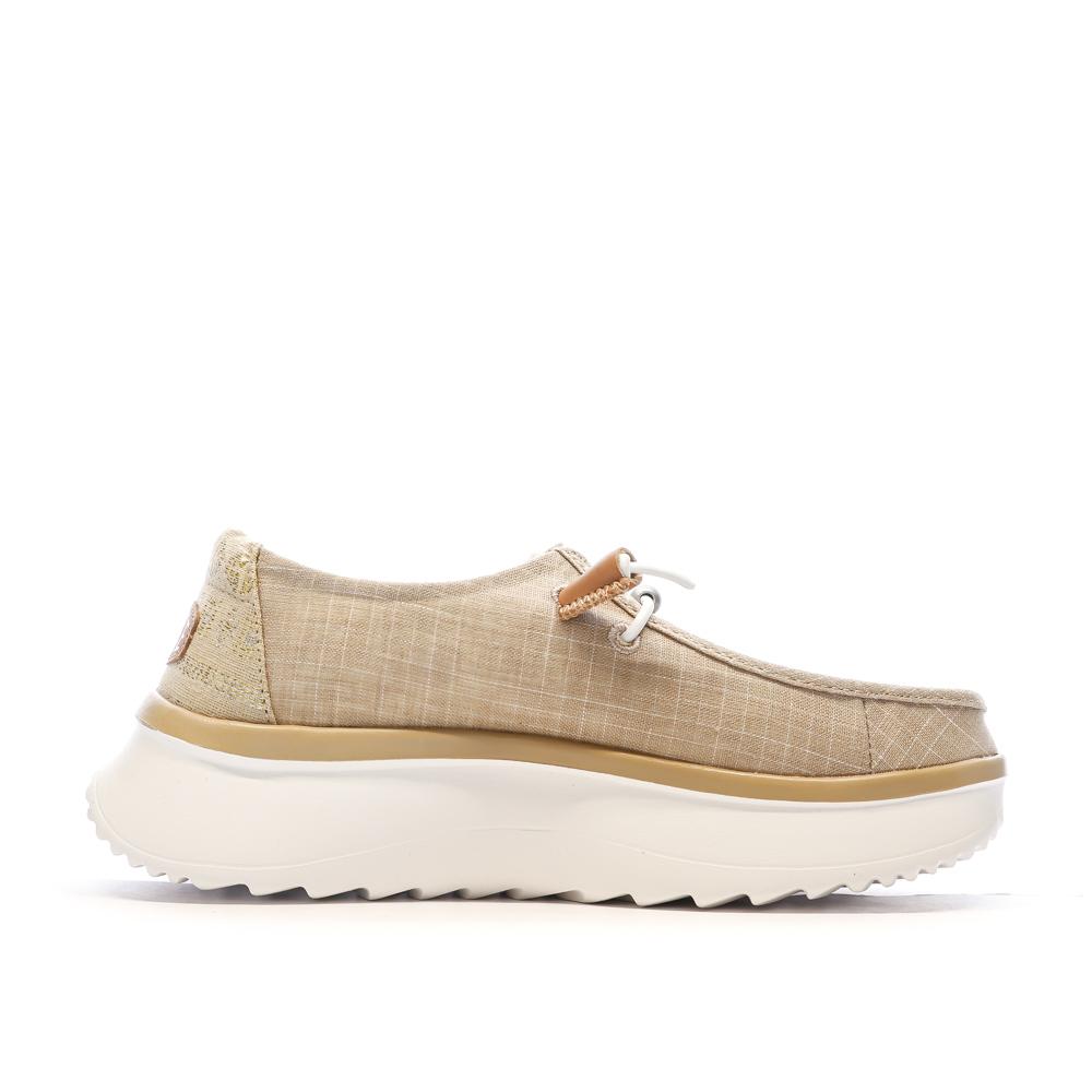 Chaussures Beiges/Dorées Femme Hey Dude Wally Sport Mesh vue 2