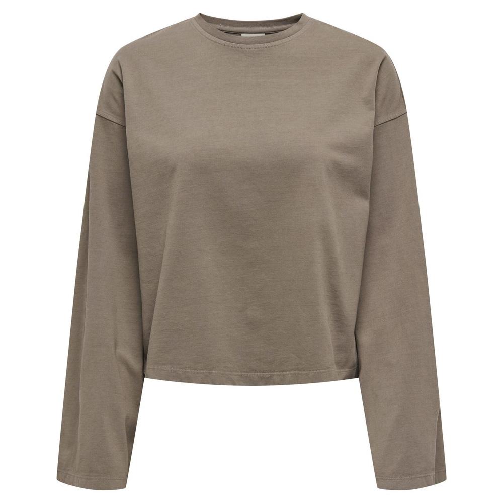 T-Shirt Manches Longues Marron Femme JDY Washed pas cher