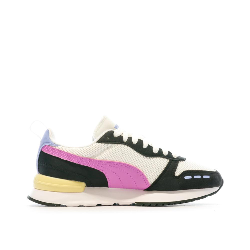 Baskets Noir/Rose Femme Puma R78 vue 2