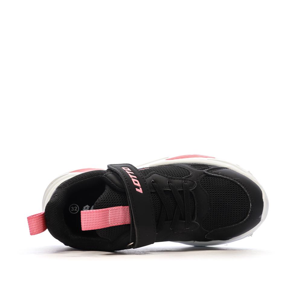Baskets Noires/Roses Fille Lotto Bologna vue 4