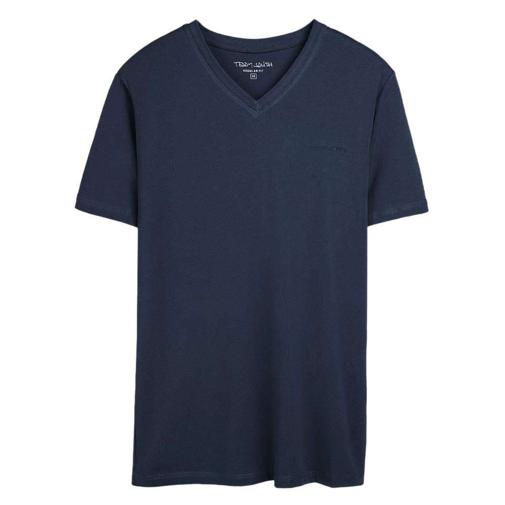 T-shirt Marine Homme Teddy Smith Tawax2 pas cher