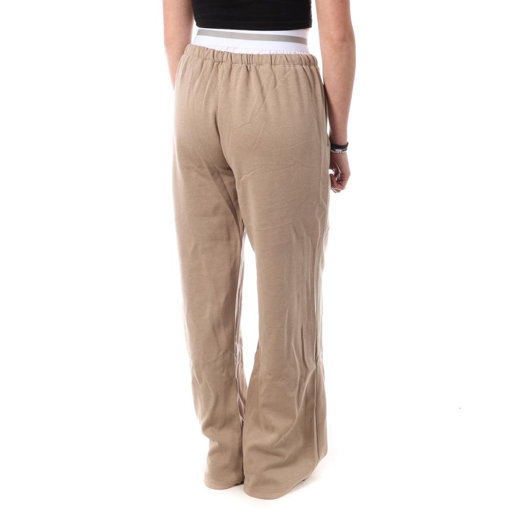 Pantalon Fluide Beige Femme Monday Premium Wide vue 2