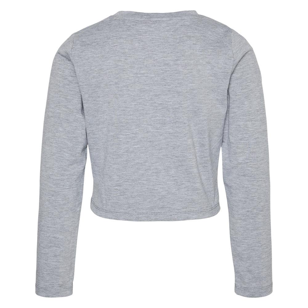 T-Shirt Manches Longues Gris Fille Vero Moda Vmjoy Knot vue 2
