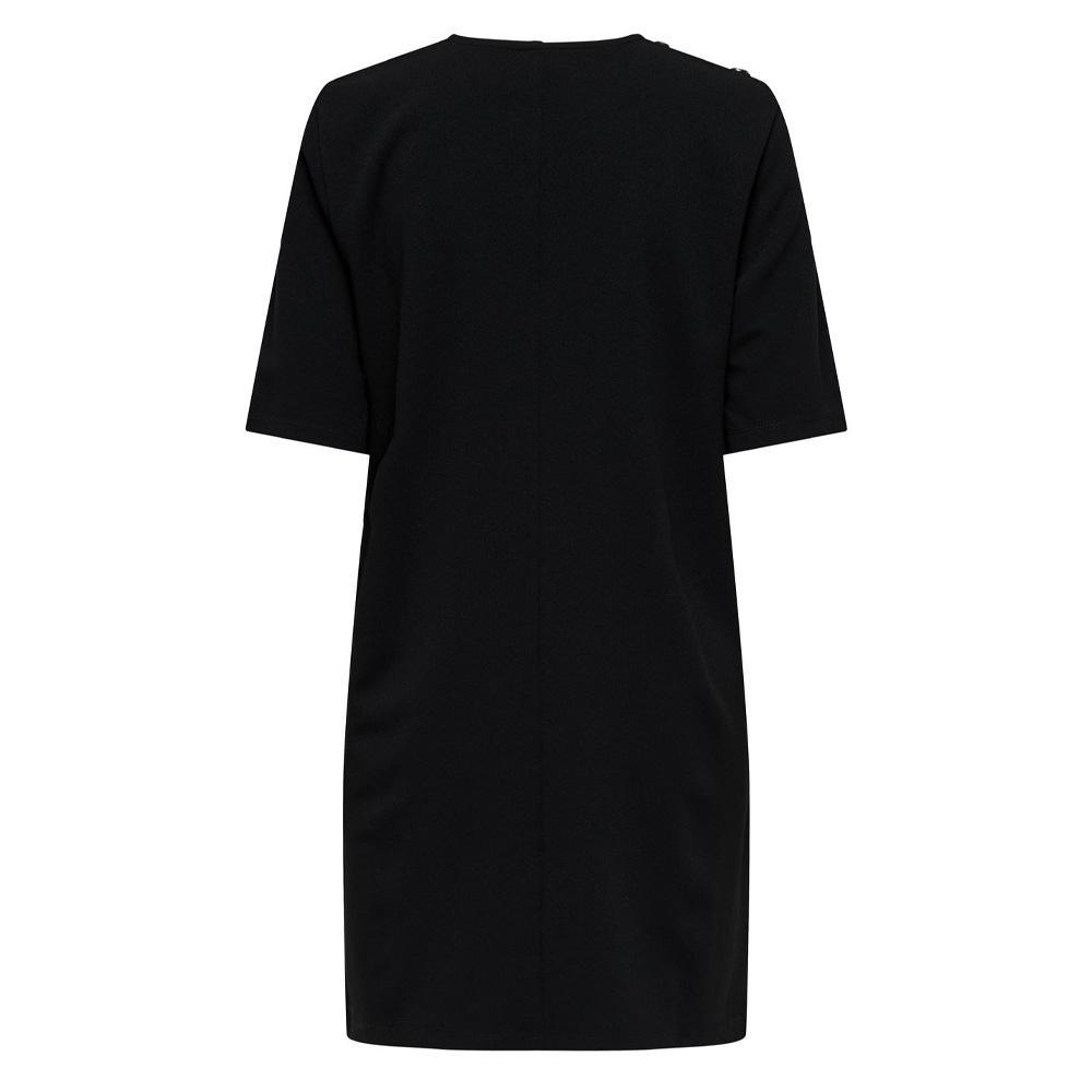 Robe Droite Noir Femme JDY Life Button vue 2