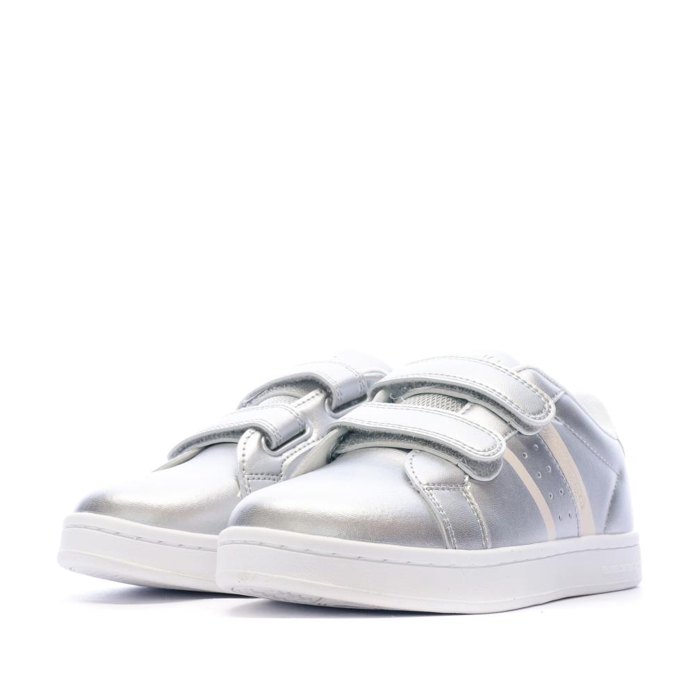 Baskets Blanche Argent/Blanc Fille Kappa Logo Alpha 2V vue 6