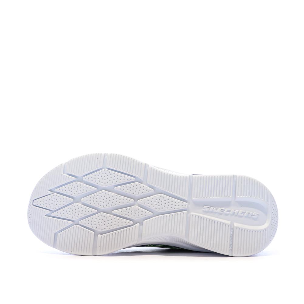 Baskets Marine/Vert Fluo Garçon Skechers Microspec-texlor vue 5