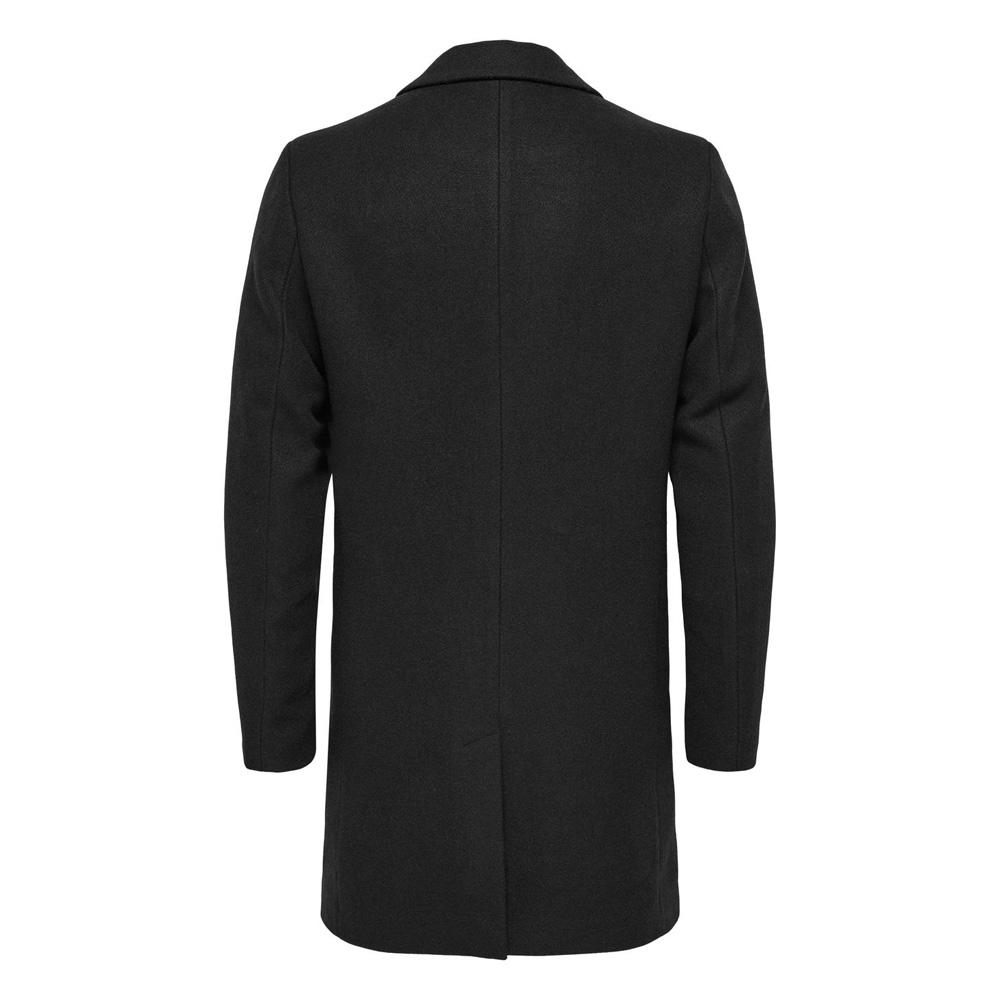 Manteau Noir Homme Only & Sons Maylon vue 2
