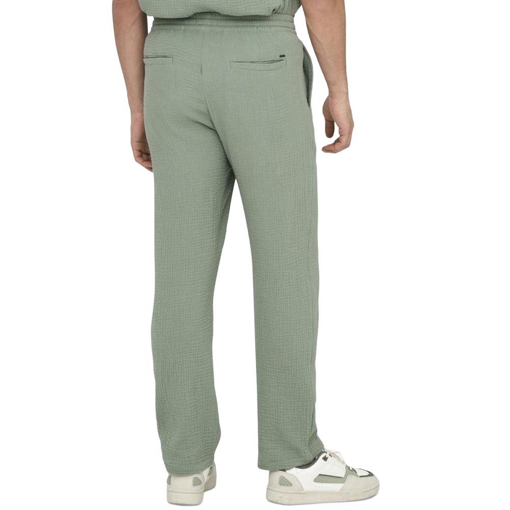 Pantalon Fluide Gaz de coton Vert Homme Only & Sons Onssinus 0158 vue 2