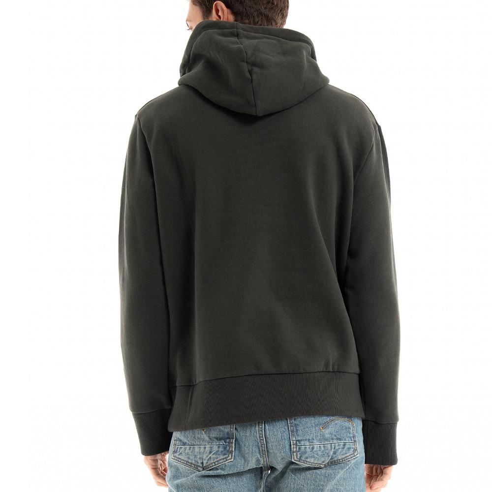 Sweat à Capuche Kaki Homme Superdry Vintage Collegiate vue 2