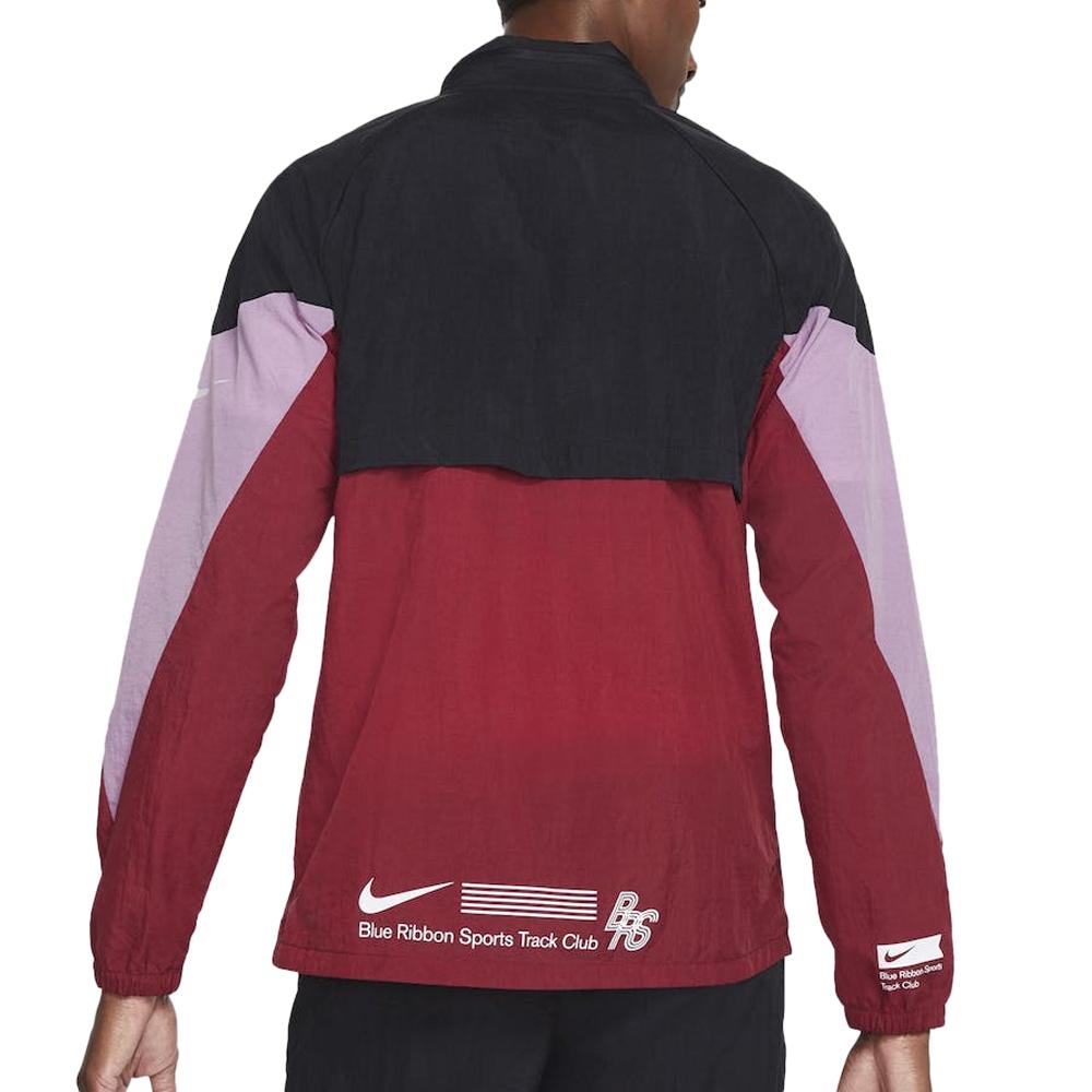Veste Rouge/Noir Homme NIike Windrunner vue 2