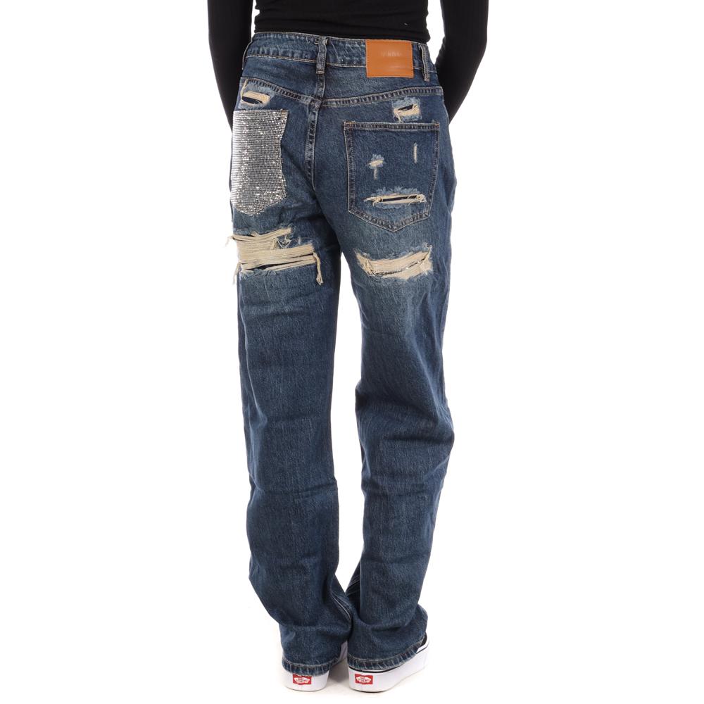 Jean Loose Bleu Femme Monday Premium T63 vue 2