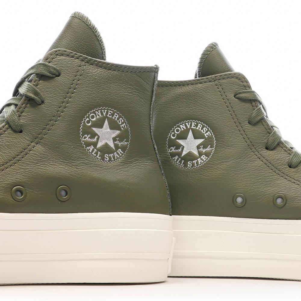 Baskets Kaki Femme Converse Chuck Taylor vue 7