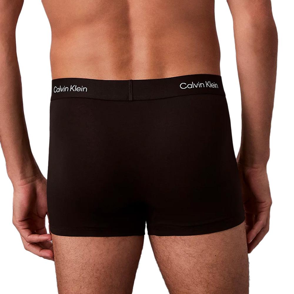 x3 Boxers Noir Homme Calvin Klein Jeans Trunk vue 2