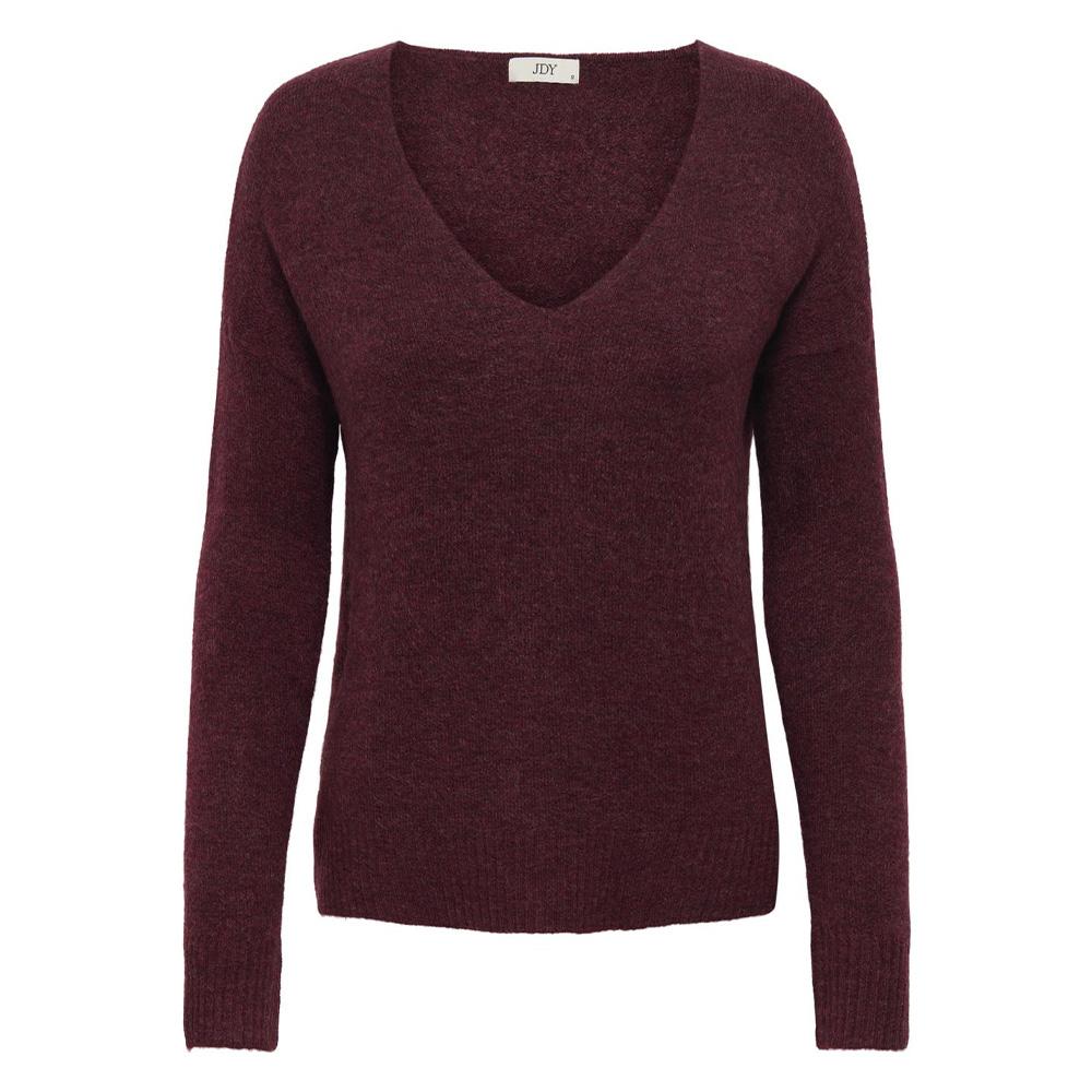 Pull Bordeaux Femme JDY Elanora vue 3