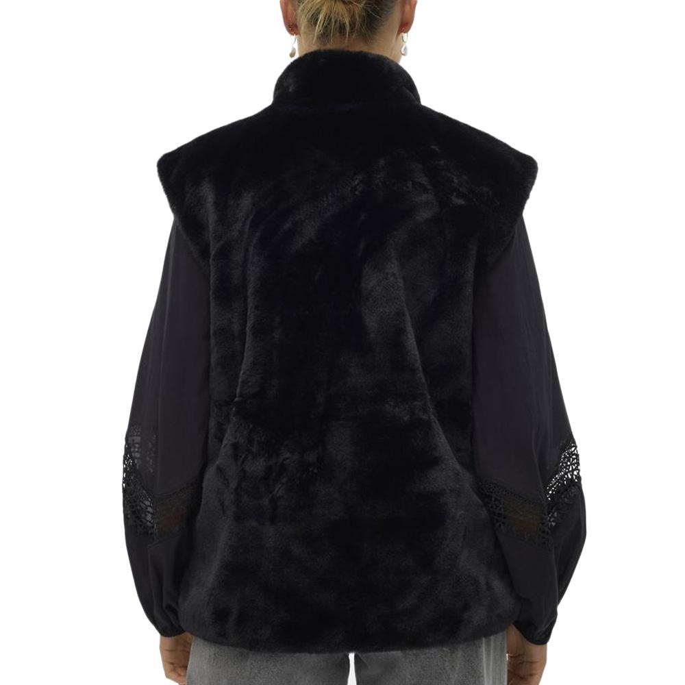 Gilet Fausse Fourrure Noir Femme Vero Moda Japoppy vue 2