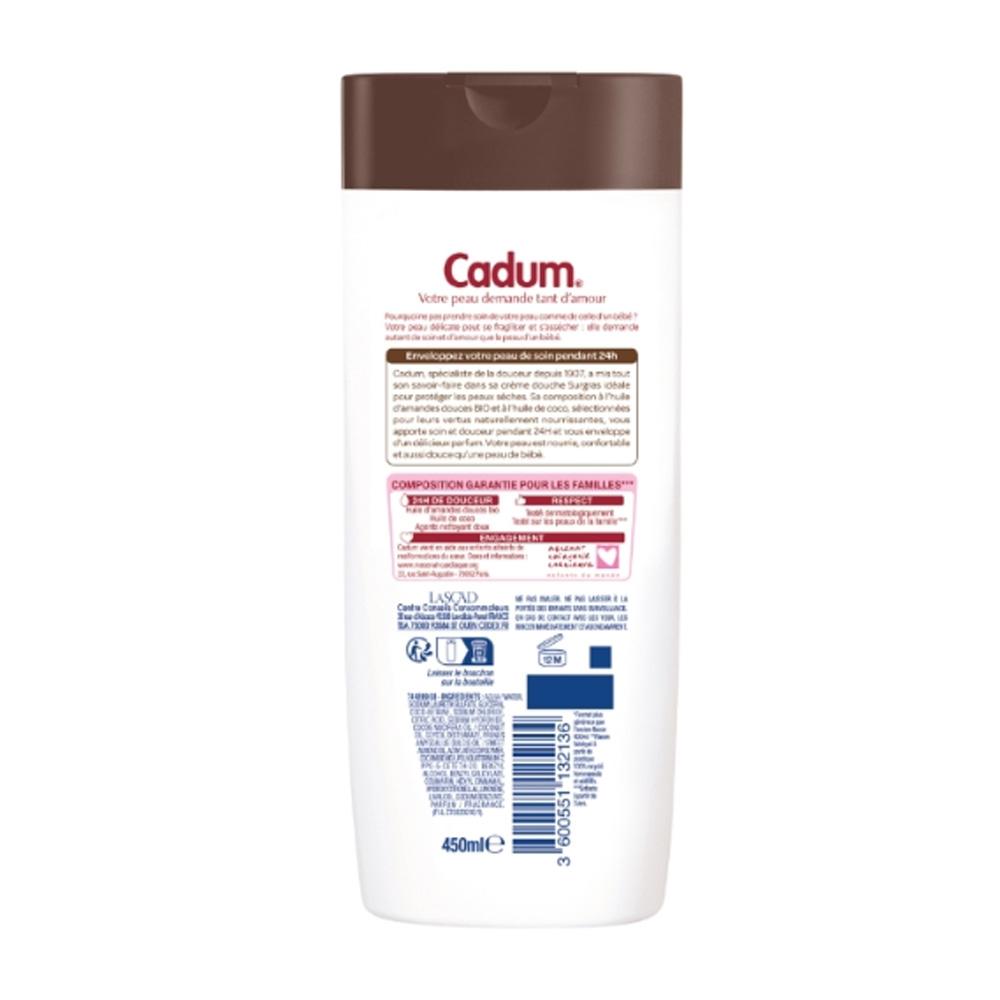 Crème Douche Surgras Huile de Coco Cadum 450ml vue 2