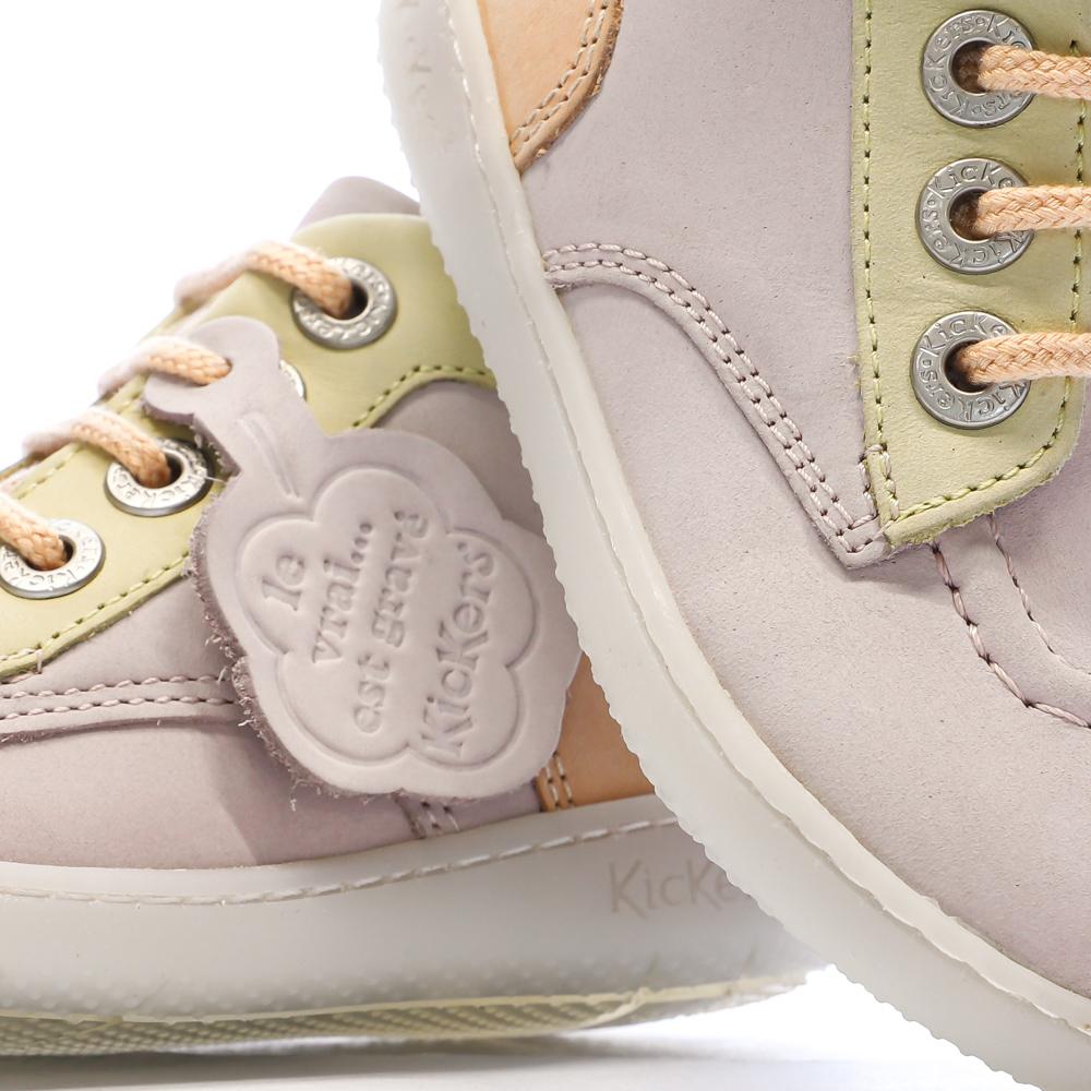 Baskets Rose Fille Kickers Kickiconic vue 7