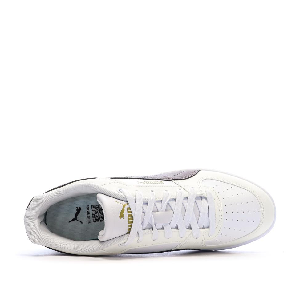 Zapatillas blancas/marrón oscuro para hombre Puma Caven III ver 4