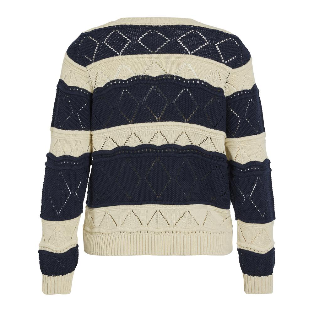 Pull Beige/Marine Femme Vila Lolise vue 2