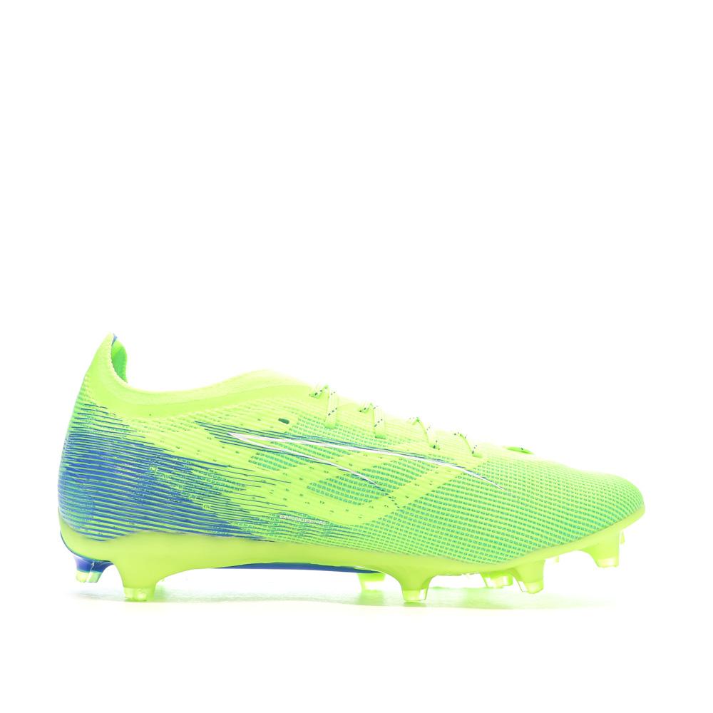 Chaussures football Jaune Fluo Homme Puma Ultra 5 Pro FG/AG vue 2