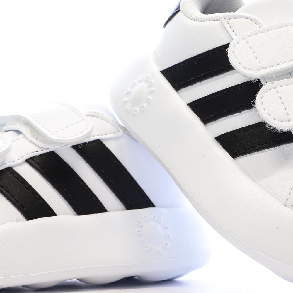 Baskets Blanches/Noires Garçon Adidas Grand Court 2.0 vue 7