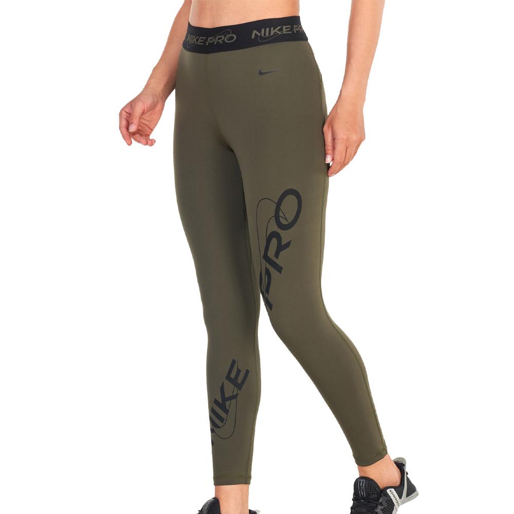 Legging Kaki Femme Nike 7/8 training PRO pas cher