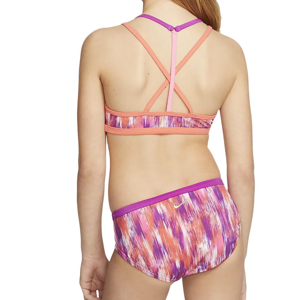 Maillot de Bain Rose/Violet Femme Nike Gx4 vue 2