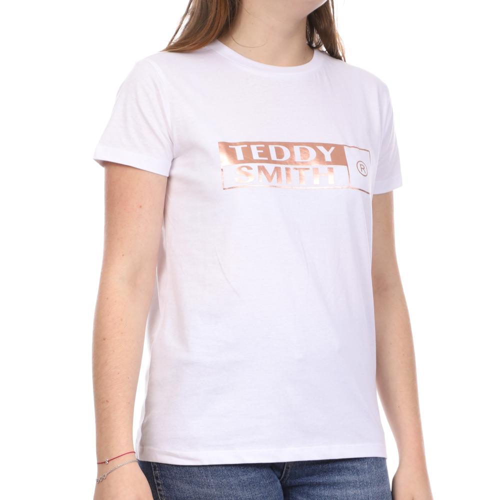 T-shirt Blanc Femme Teddy Smith Teddy pas cher