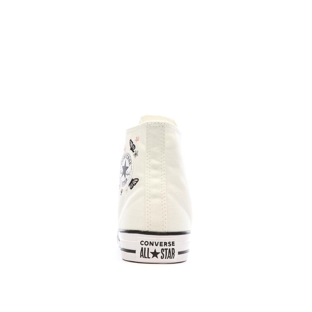 Baskets Blanche Fille Converse Chuck Taylor All Star Butterflies vue 3