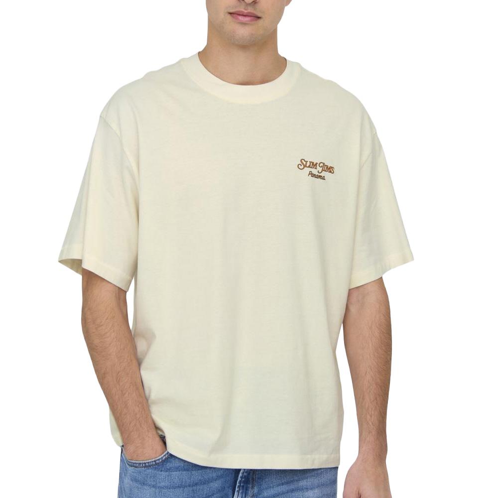 T-Shirt Beige Homme Only & Sons Malik pas cher