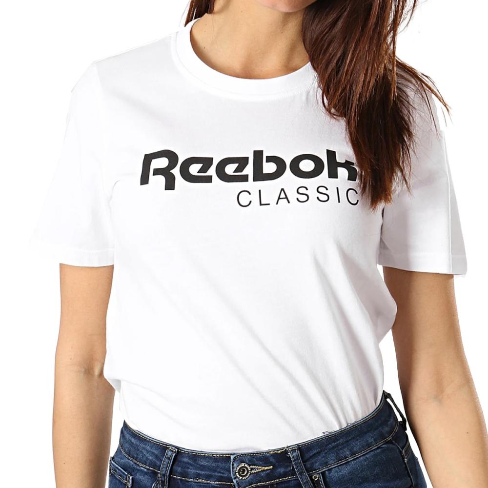 T-shirt blanc pour femme classic Reebok CL TEE pas cher