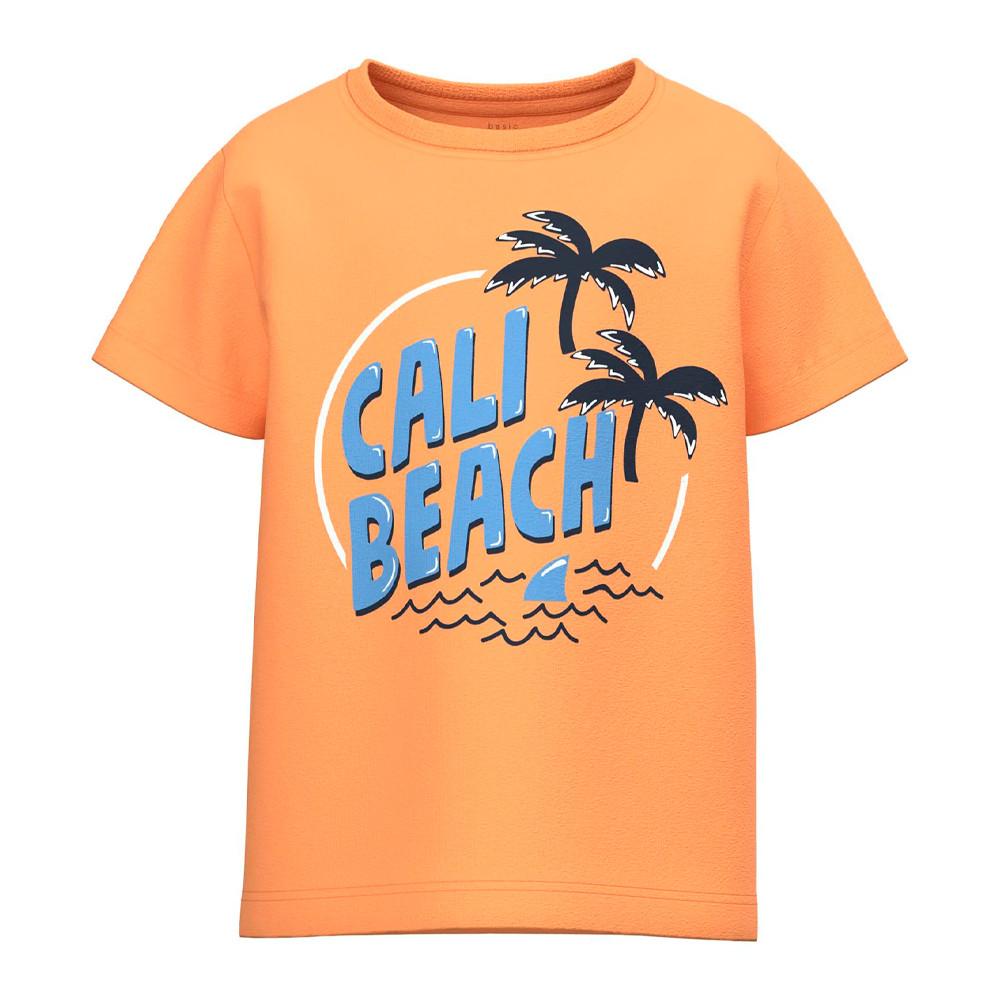 T-shirt Orange Clair Garçon Name it Vagno pas cher