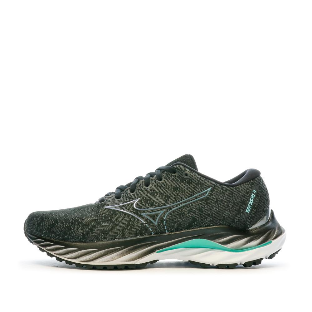 Chaussures de Running Noir Homme Mizuno Wave Inspire 19 pas cher
