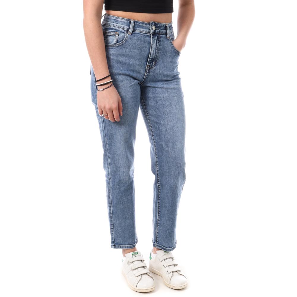 Jean Mom Bleu Femme Monday Premium Bleach pas cher