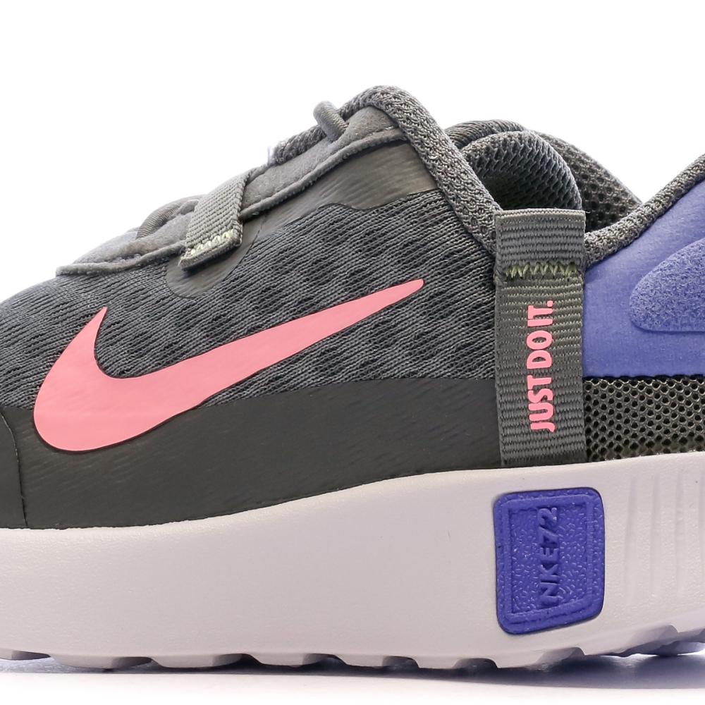 Baskets Grises Bébé Fille Nike Reposto vue 7