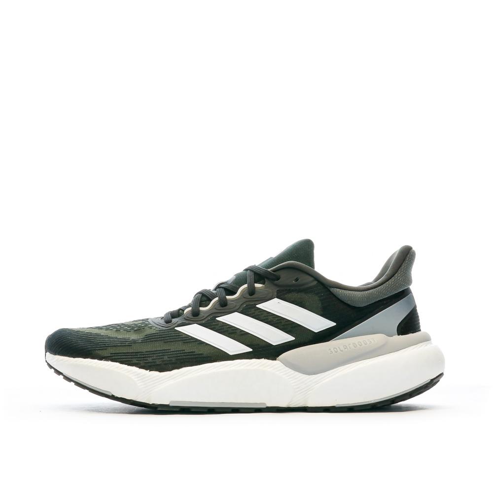 Chaussures de Running Blanches/Noir Homme Adidas Solarboost 5 pas cher