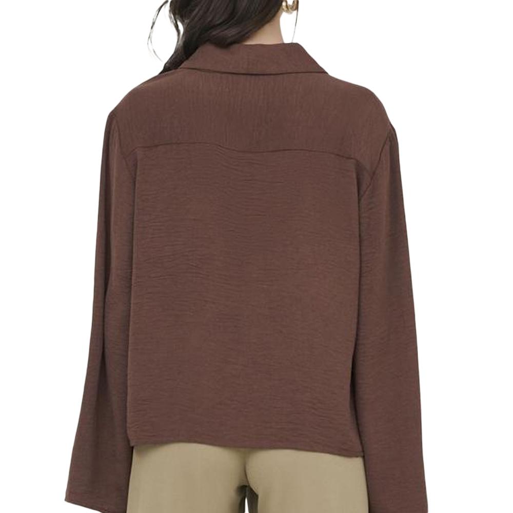 Blusa marrón de mujer JDY Eira ver 2