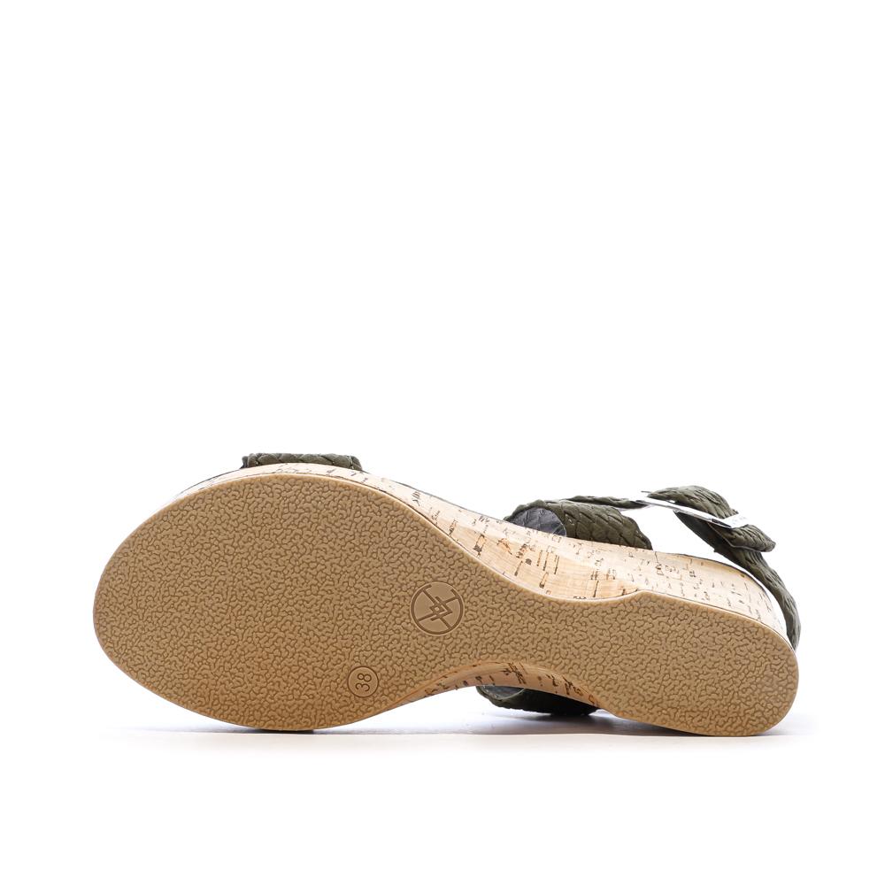 Khaki Sandals Women's Chattawak Summer KIRA Photo of the Espace des Marques %store% store - view of %key%