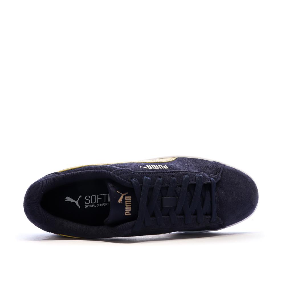 Zapatillas deportivas azul marino/amarillas para hombre Puma Smash 3.0 ver 4
