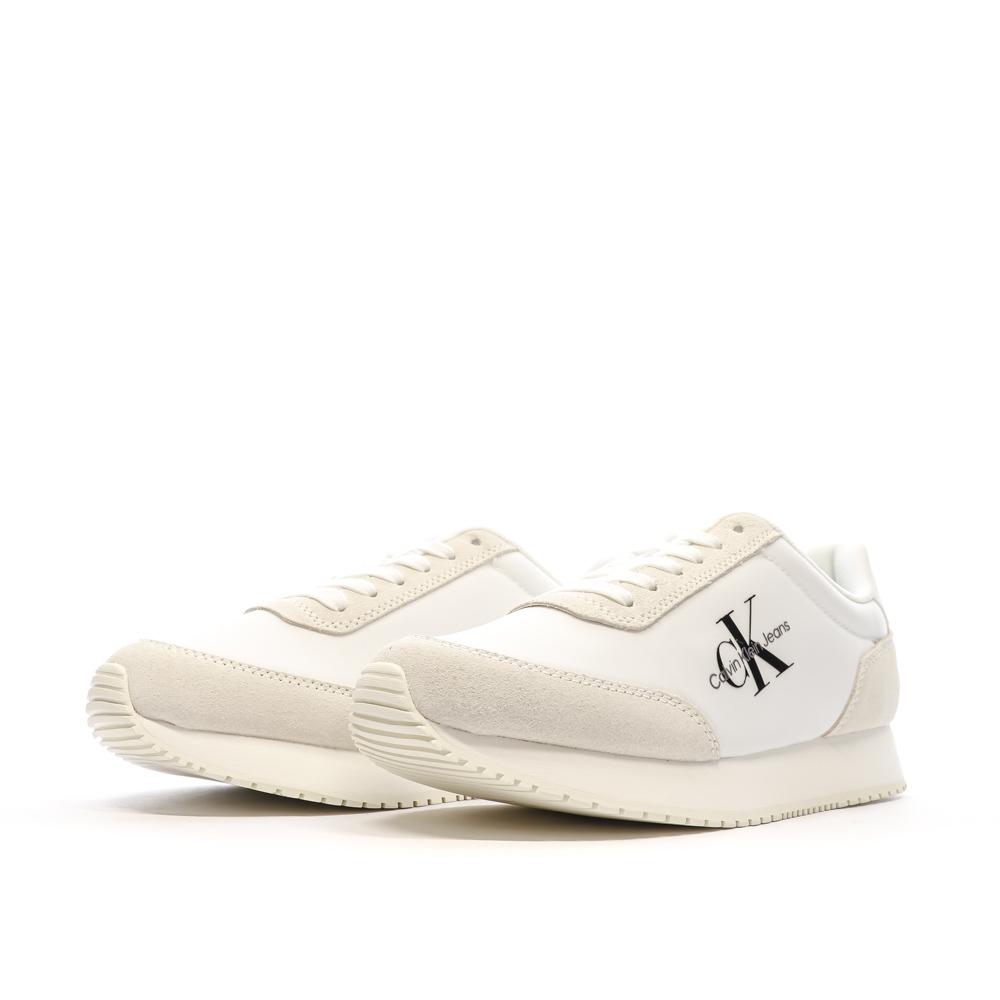 Baskets Blanches/Beiges Femme Calvin Klein Jeans Retro vue 6