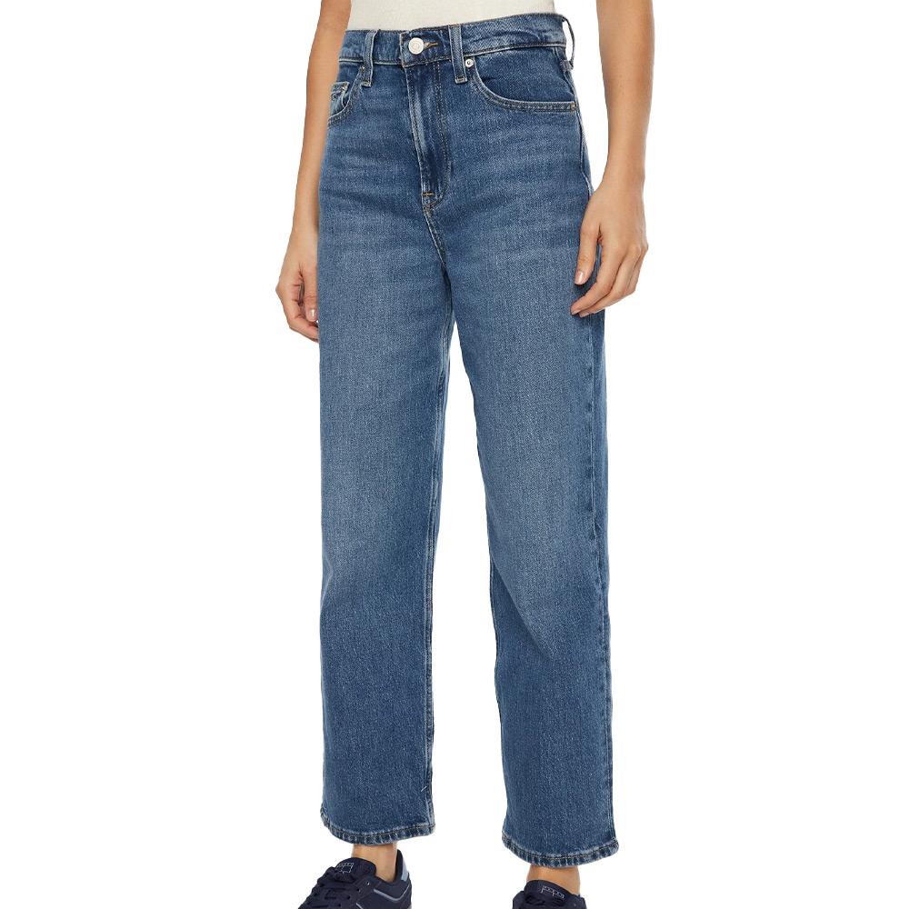 Jean Loose Bleu Femme Tommy Hilfiger Layla pas cher