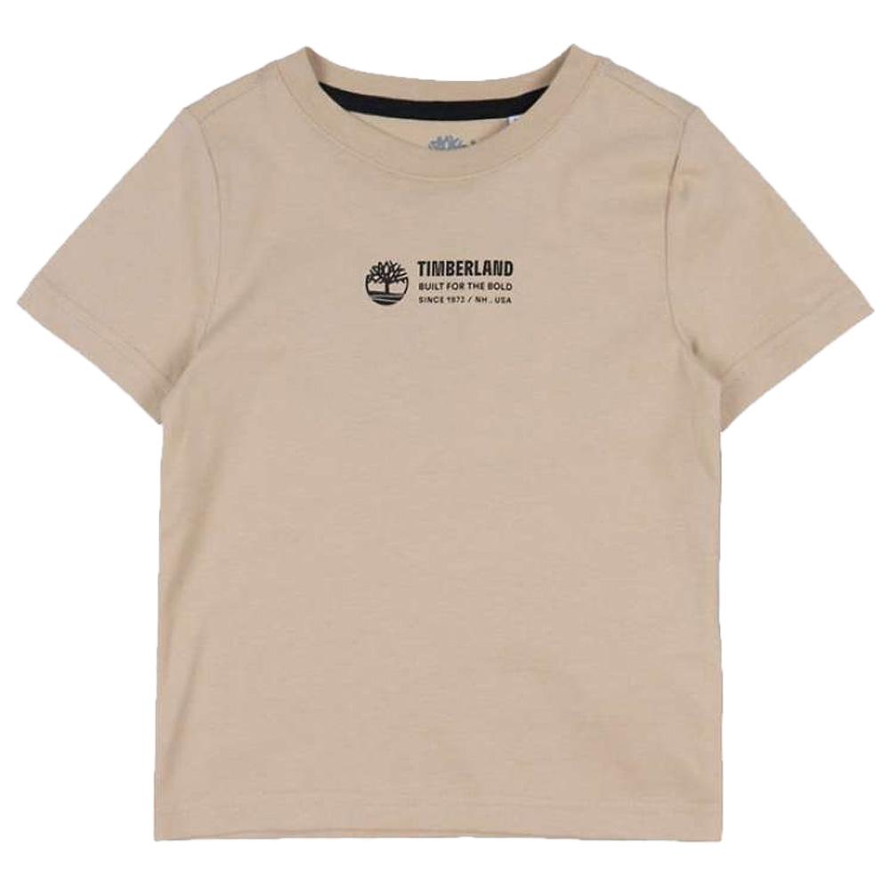 T-shirt Beige Garçon Timberland T60084 pas cher