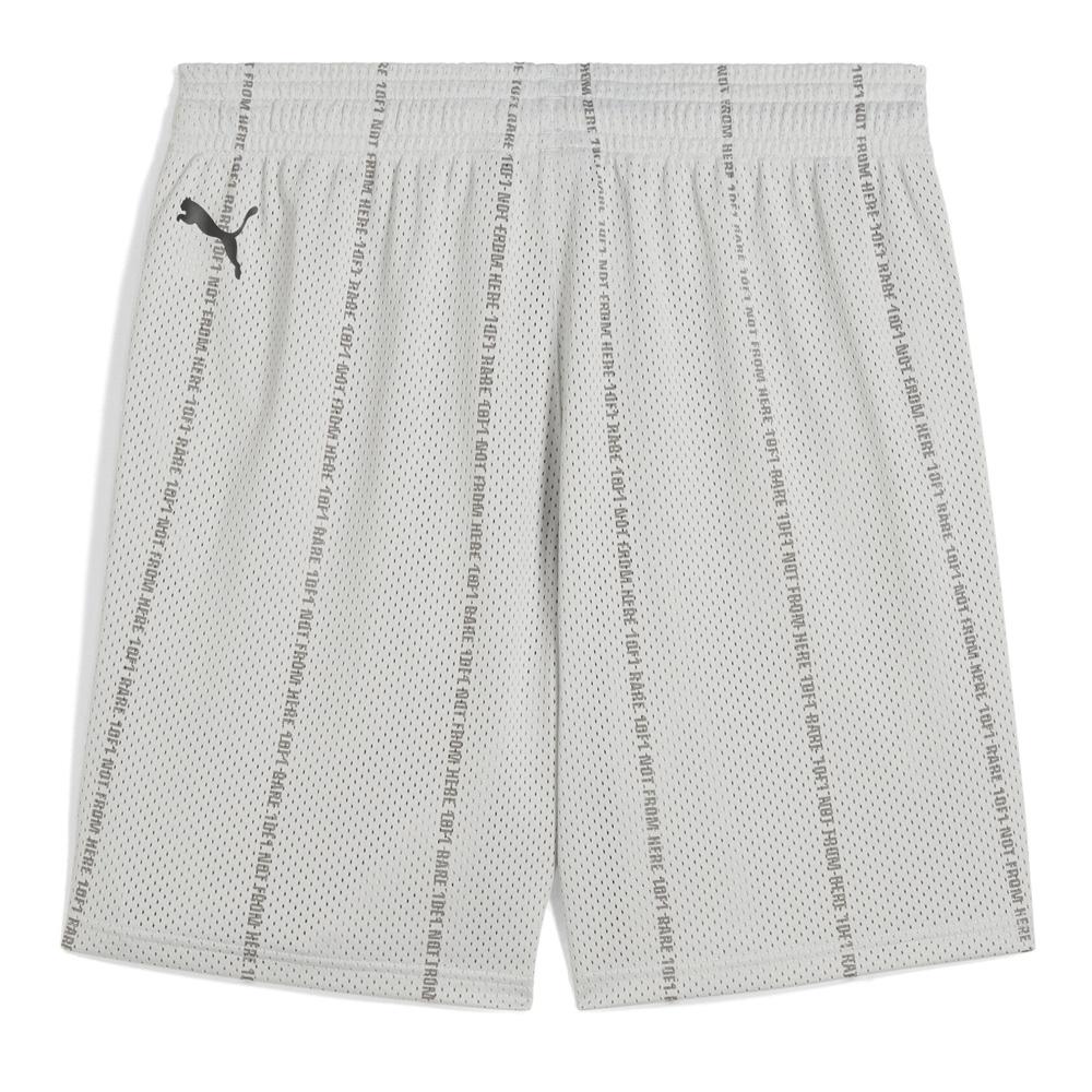 Short de Basketball Gris Homme Puma Melo Alwayz vue 2
